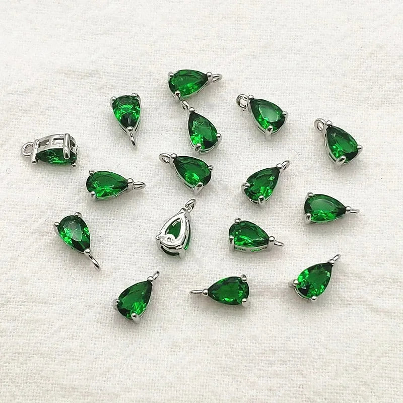 New Arrival! 8x5mm 100pcs Crystal Micro inlay Drop