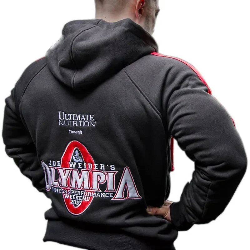 2023 OLYMPIA Men Gyms Hoodies Gyms Fitness Bodybuilding