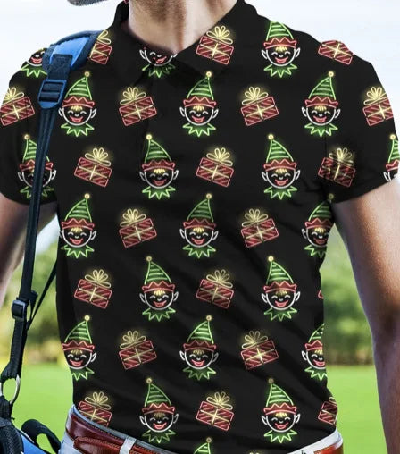 Spring Summer British Men's Golf 3D Digital Printing