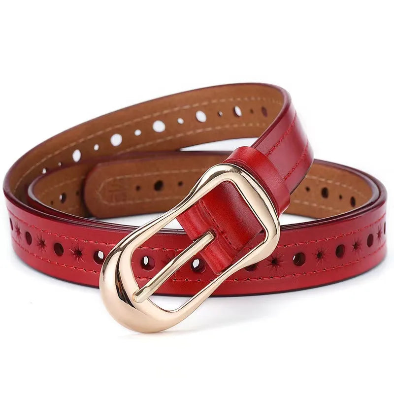 Women Belts Long Cow Genuine Leather Good Quality