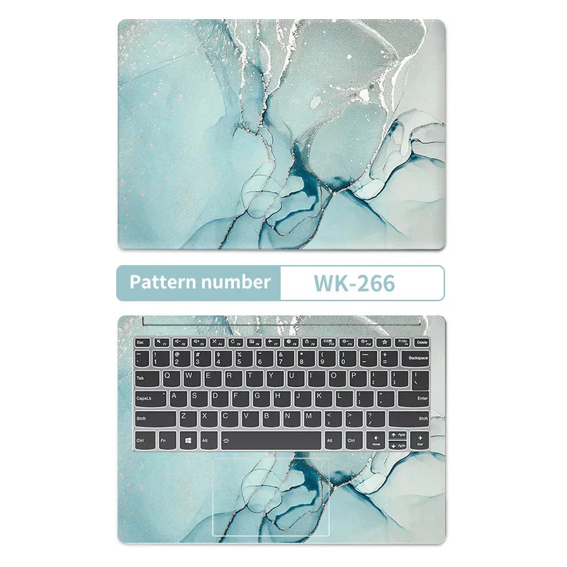 DIY Marble Cover Laptop Skins Vinyl Stickers 13"14"15.6"17.3"PVC