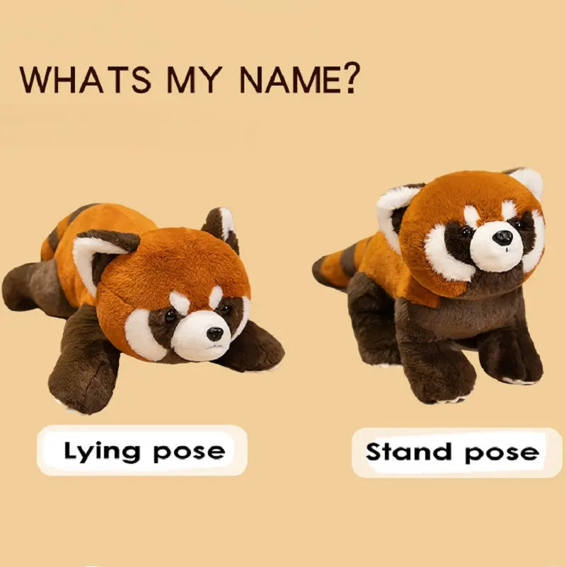 Lifelike Red Panda Stuffed Animals Raccoon Plush Toy