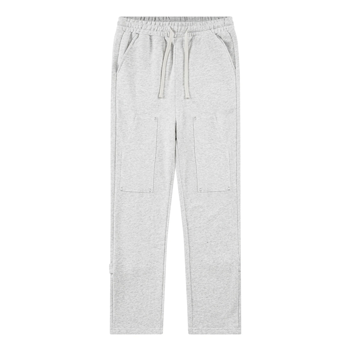 Back Strap button-down Logging Sweatpants Straight Leg Loose