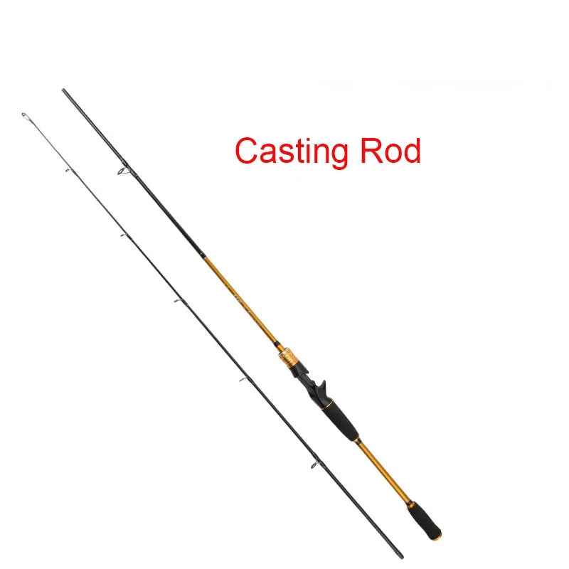 1.65m 1.8m Fishing Rod Carbon Fiber Spinning/Casting Fishing