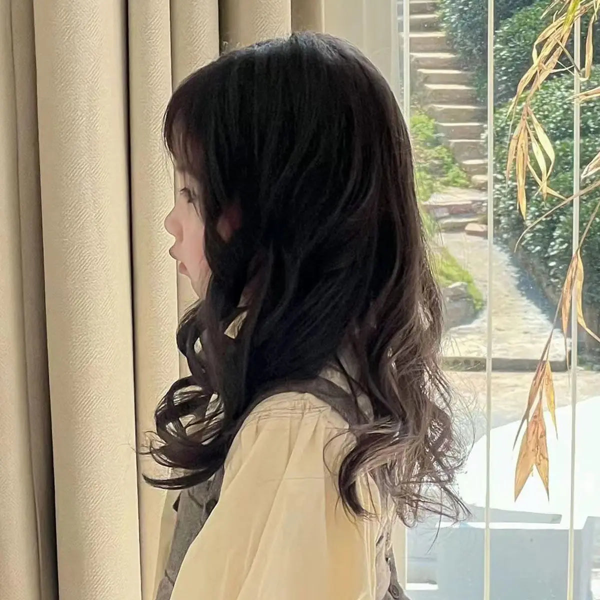 Baby Wig Toupee for Girls Children's Wavy Long