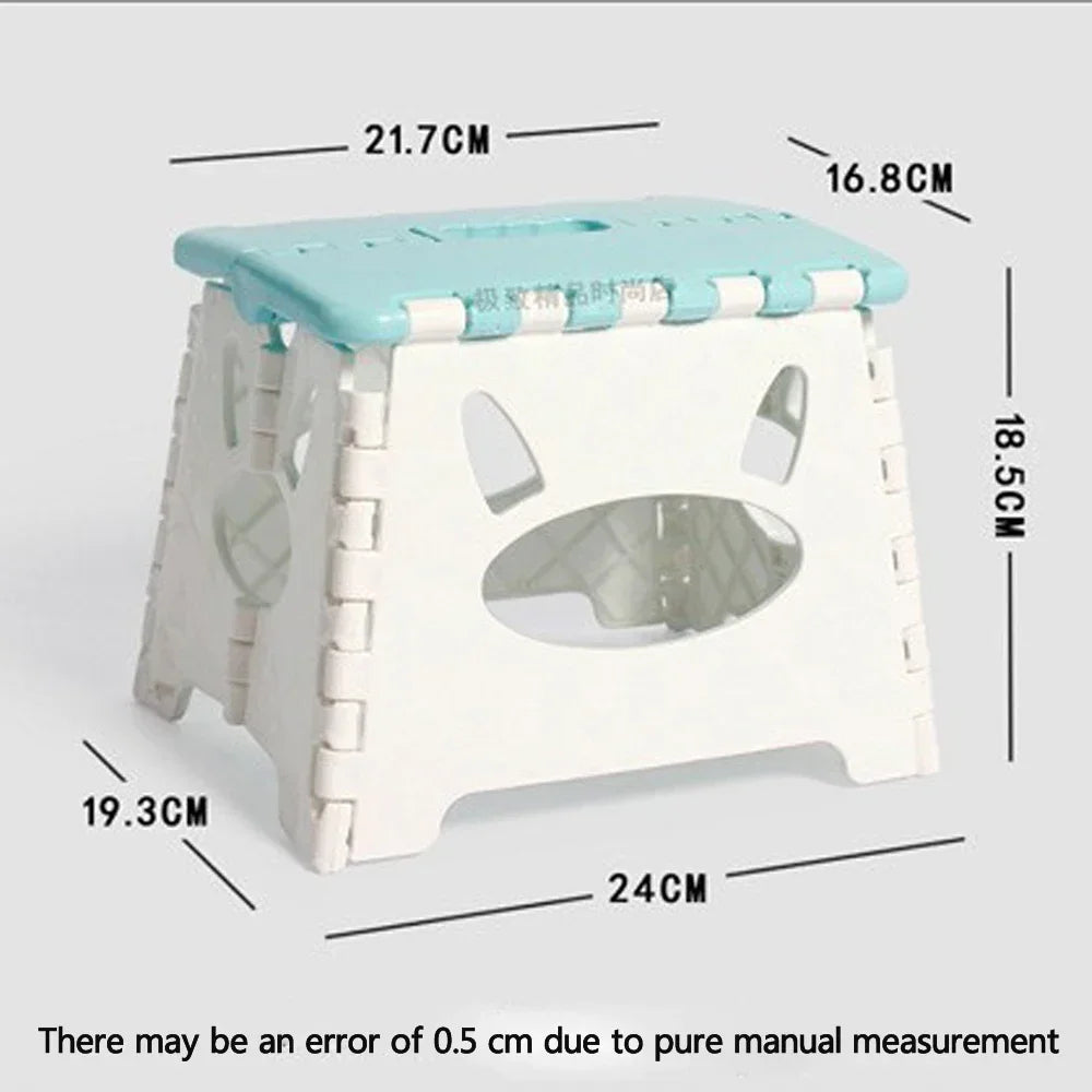 Kids Children Thickened Plastic Step Stool Portable Folding