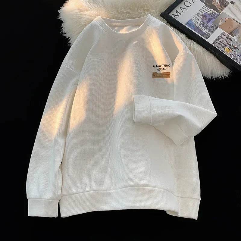 Autumn New Men's Sweatshirt Harajuku Style Letter Print