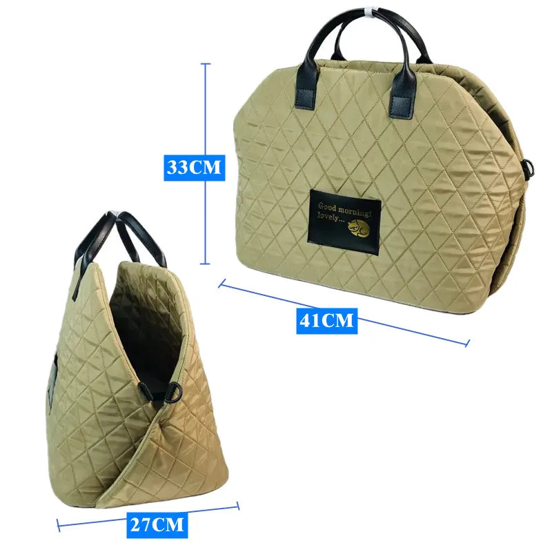 Portable Warm Kennel Pet Dog Carrier Bag Car