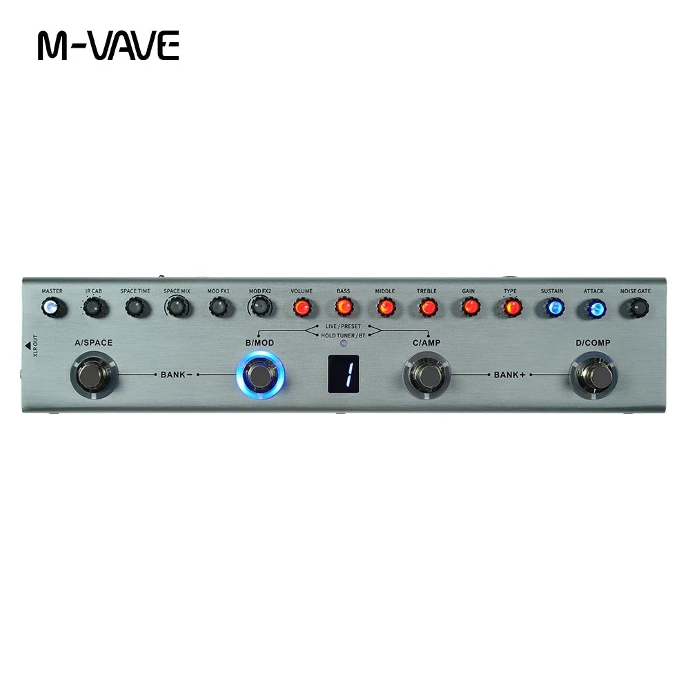 M-vave Tank-G Guitar Multi-Effects Pedal 36 Presets,9 Preamp