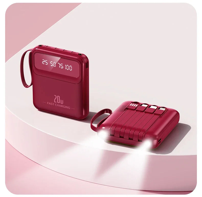 Portable Power Bank 20000mah Big Capacity Fast Phone