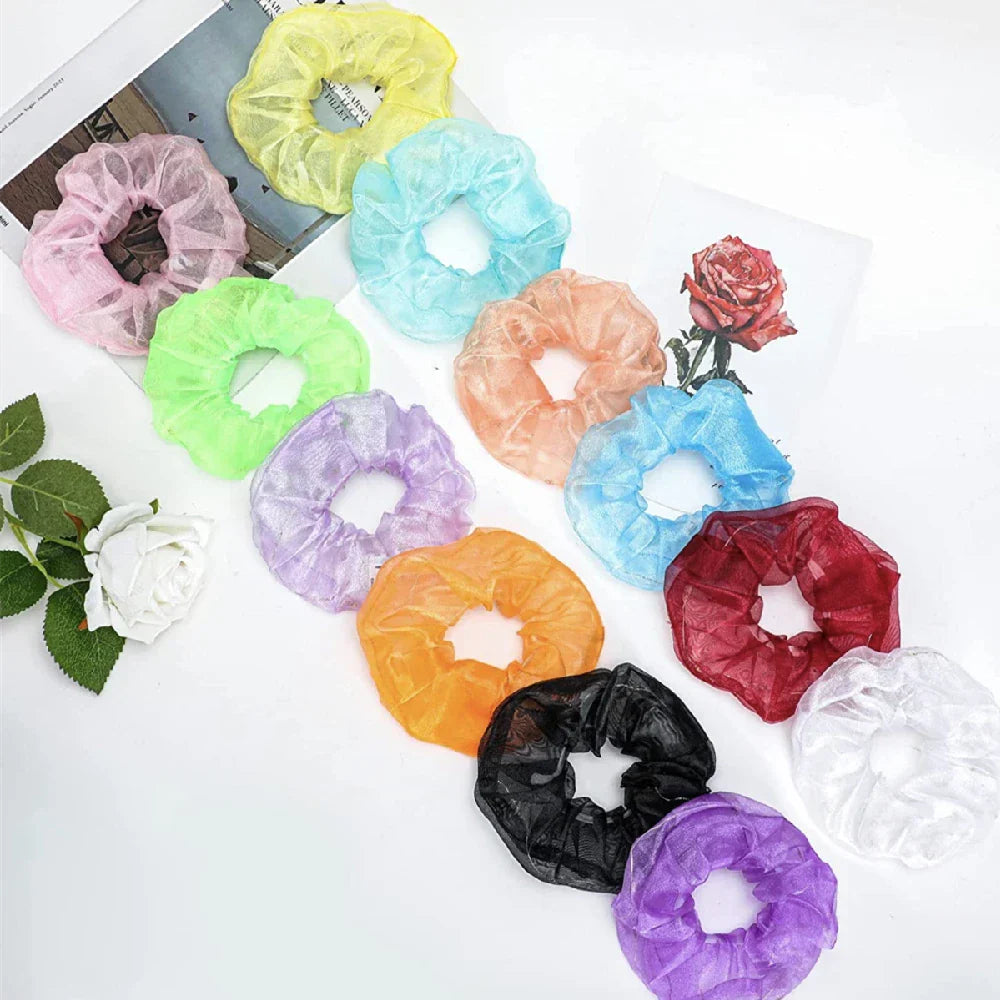 12PCS LED Mix Color Wholesale French Elastic Hair