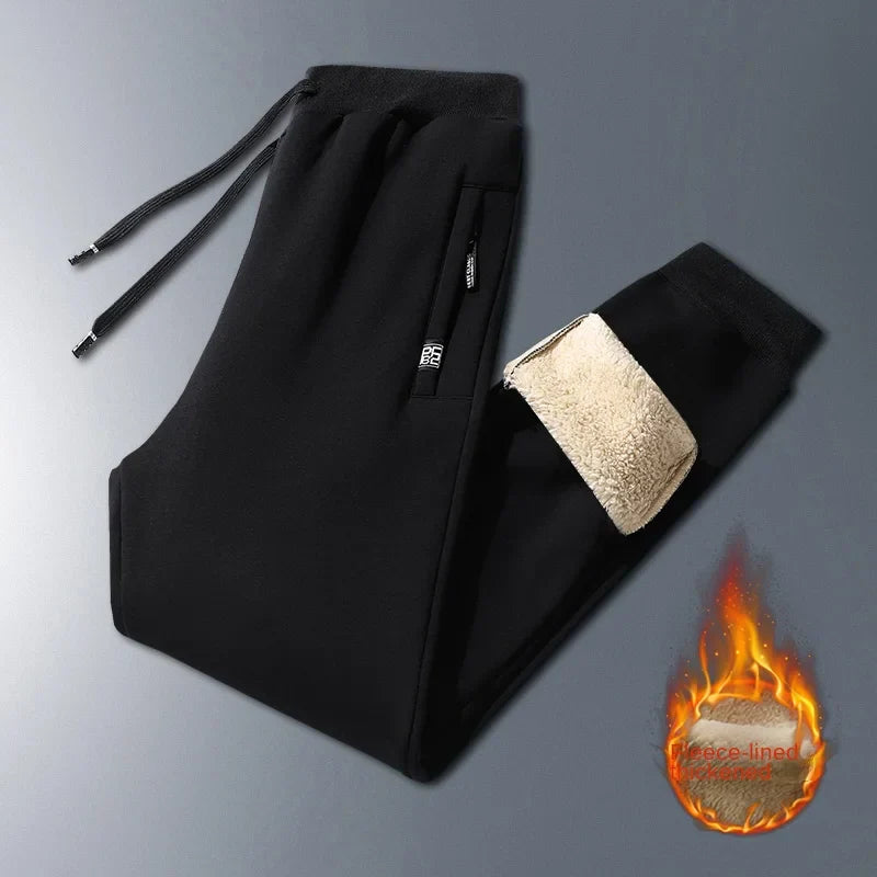 Men's Winter Lambswool Warm Cotton Sweatpants Men's Outdoor