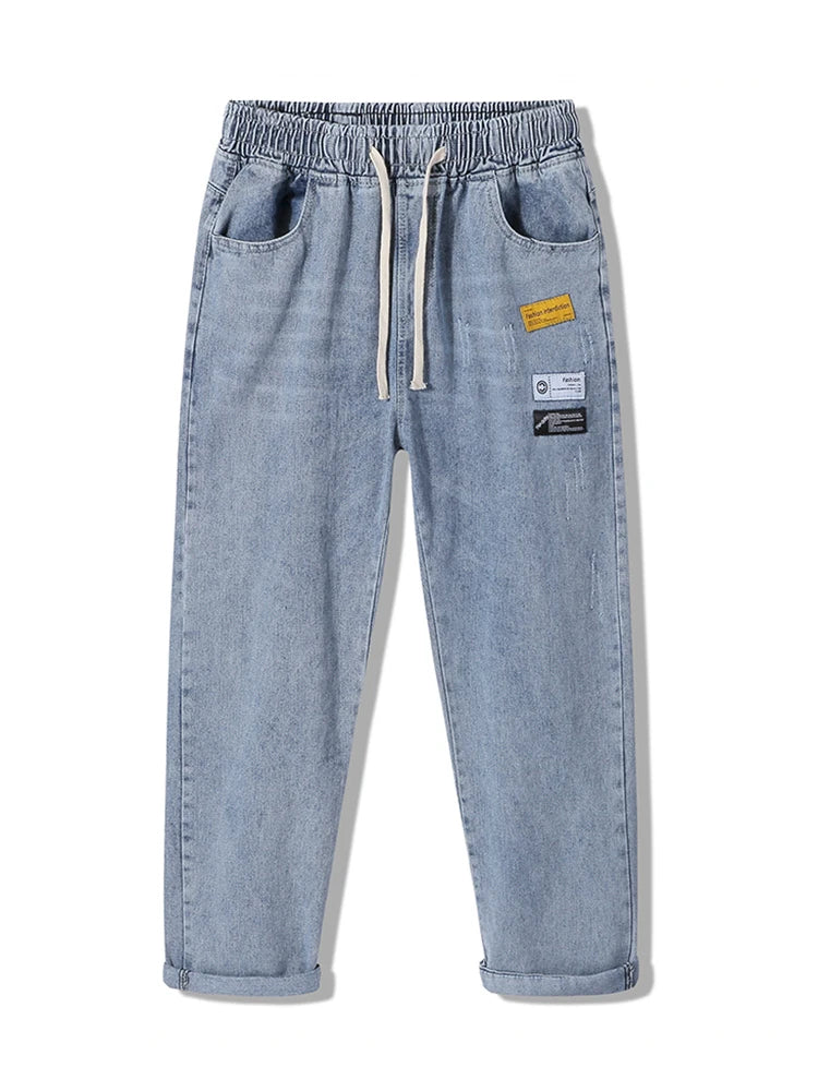 2023 New Korean Fashion Men's Jeans Classic Man