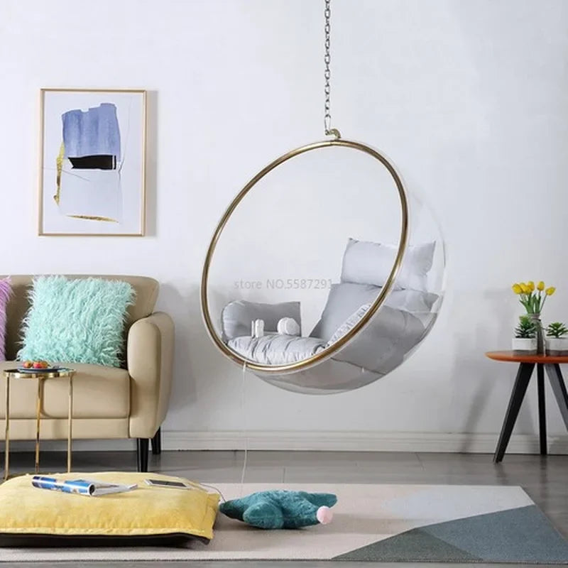 Net Red Transparent Bubble Hemispheric Acrylic Hanging Basket