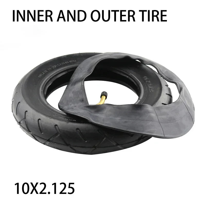 10 Inch 10x2.125 Pneumatic Tire Inner Tube Outer Tube for Electric Scooter