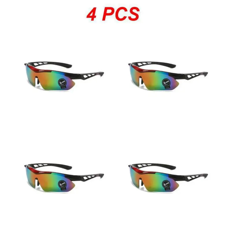 1/2/4PCS Outdoor Men Cycling Sunglasses Road Mountain Riding
