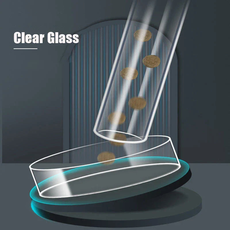 Aquarium Feeding Tube Dish Clear Glass Fish Tank