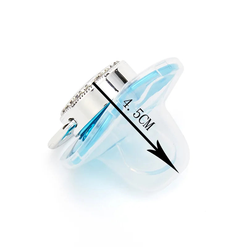 Personalized Flag Baby Luxury Pacifier with Chain Clips