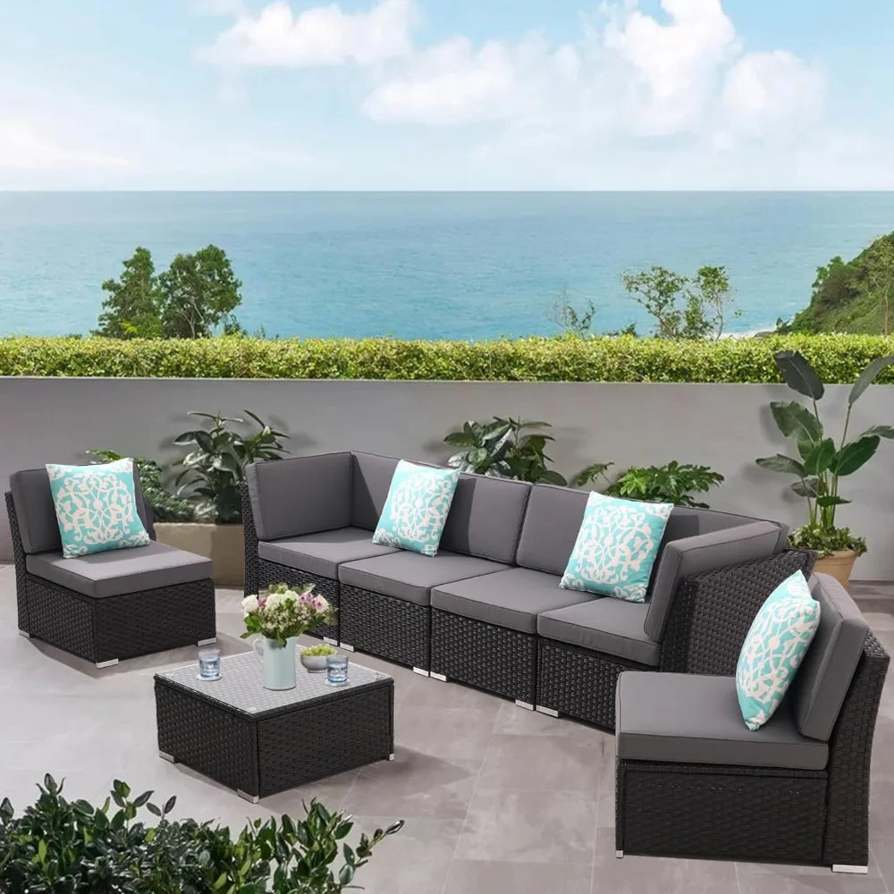 Patio Furniture Outdoor Set, Terrace Sofa Set, All-weather