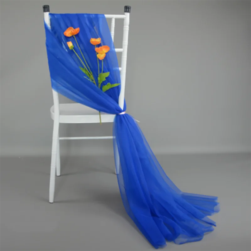 50pcs Soft Yarn Chair Sashes Chair Bows Wedding