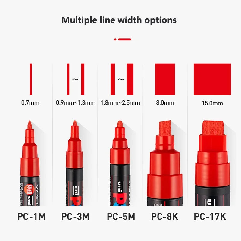 Japan Posca Marker Pen Set Non-Toxic Utilies Escolares