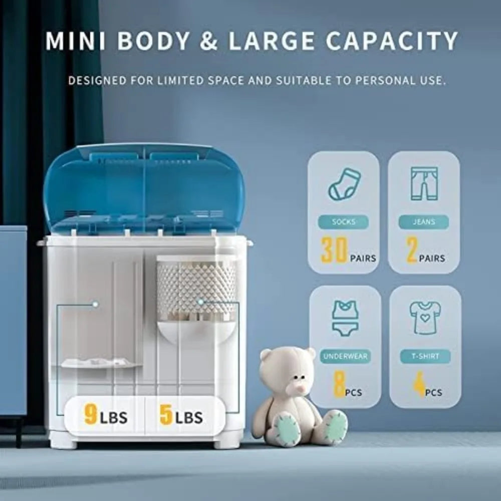 Portable Washing Machine, Twin Tub Washing Machine Compact