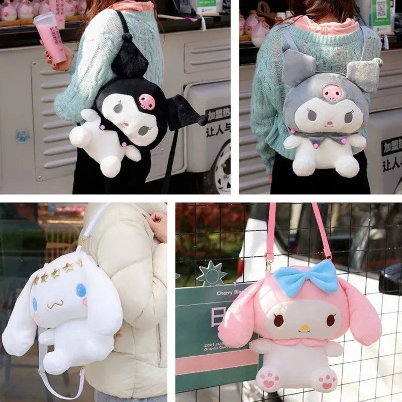 Plush toy backpack melodying backpack girl's cartoon bag