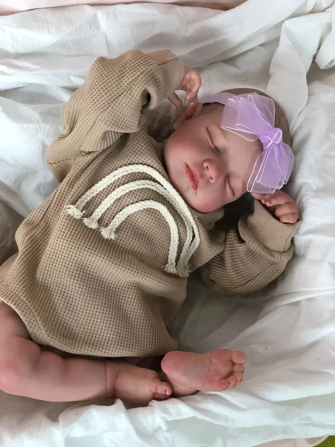 49CM Already Finished Painted Bebe Reborn Doll LouLou
