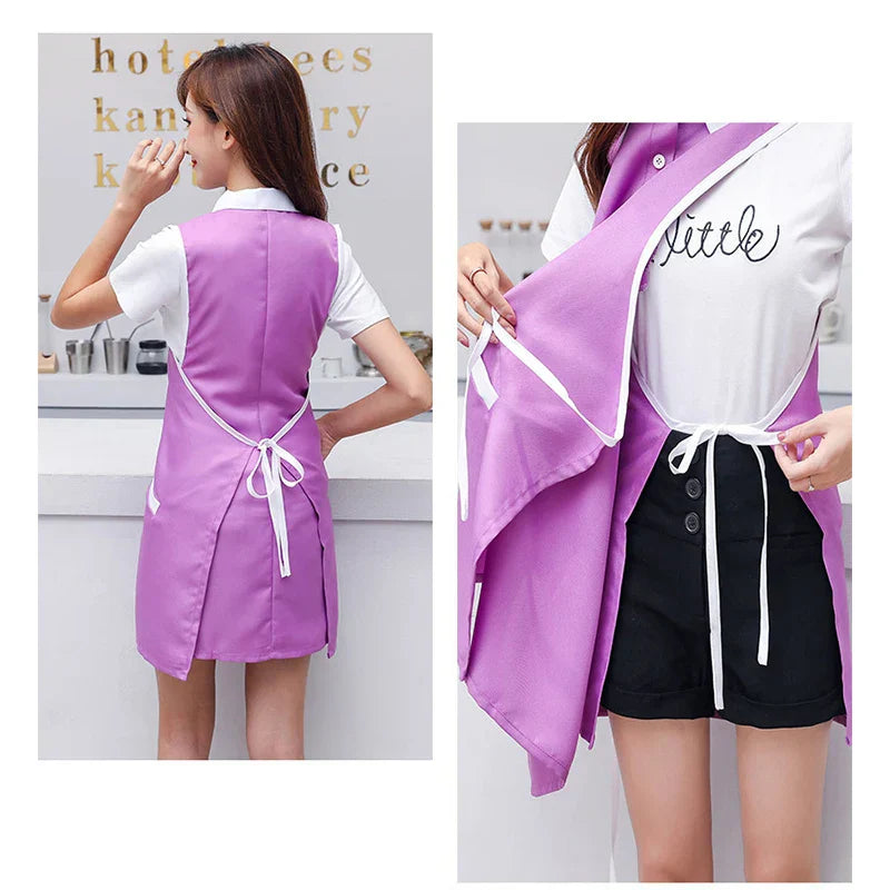Women Salon Apron SPA Barber Shop Work Clothes
