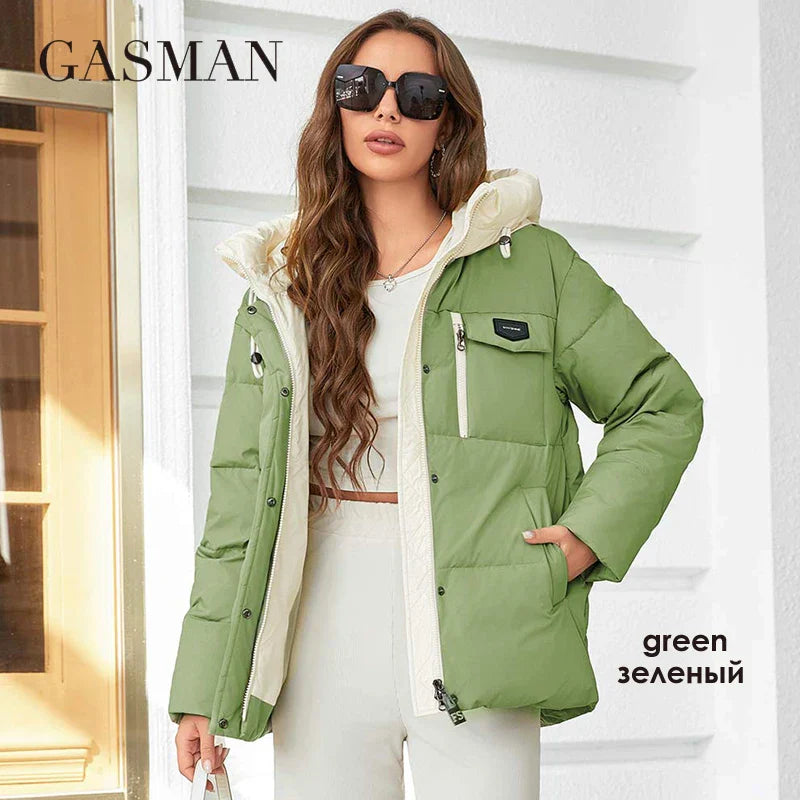 GASMAN Women's Parka 2023 New Fashion Women's Stand