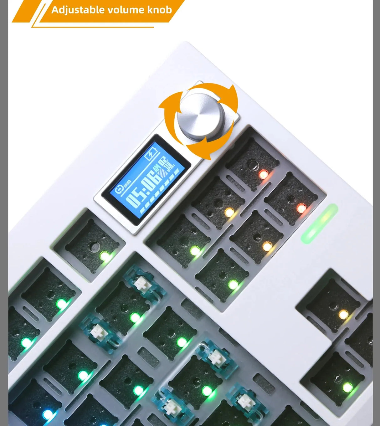 GMK87 Mechanical Keyboard KIT With Display Screen RGB