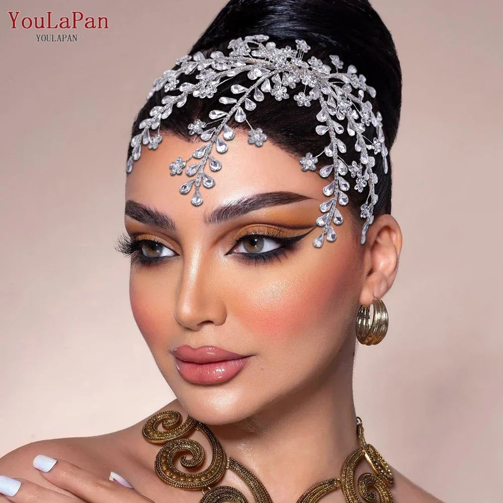 TOPQUEEN Rhinestone Bridal Comb Women Hair Clip Wedding