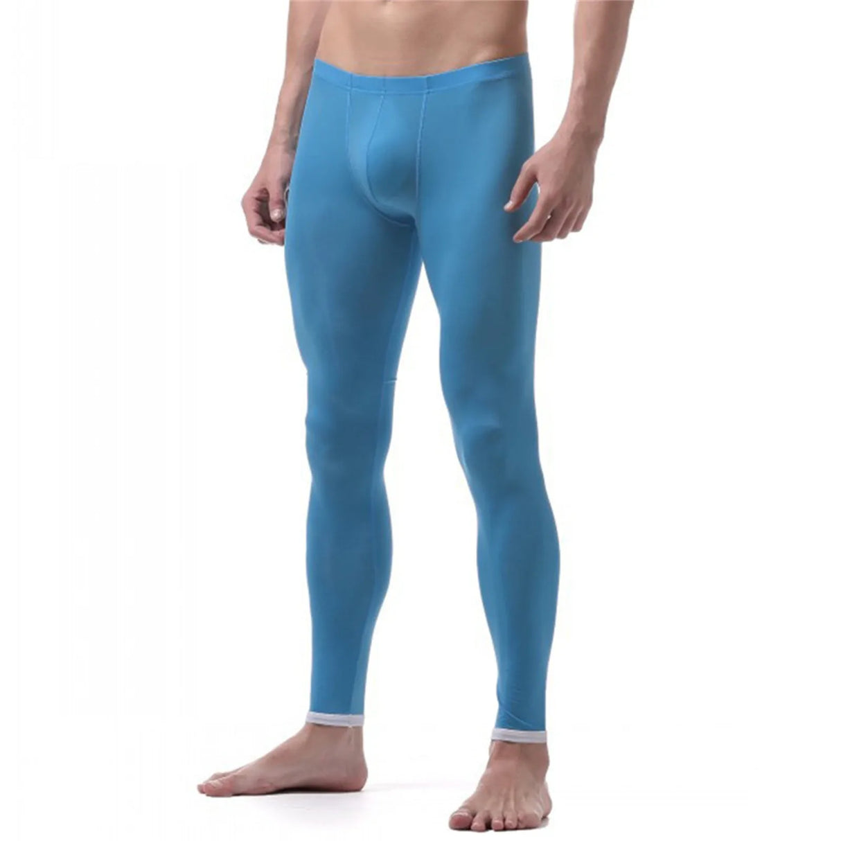 Men'S Long Leggings Soild Elastic Waisted Home Trousers
