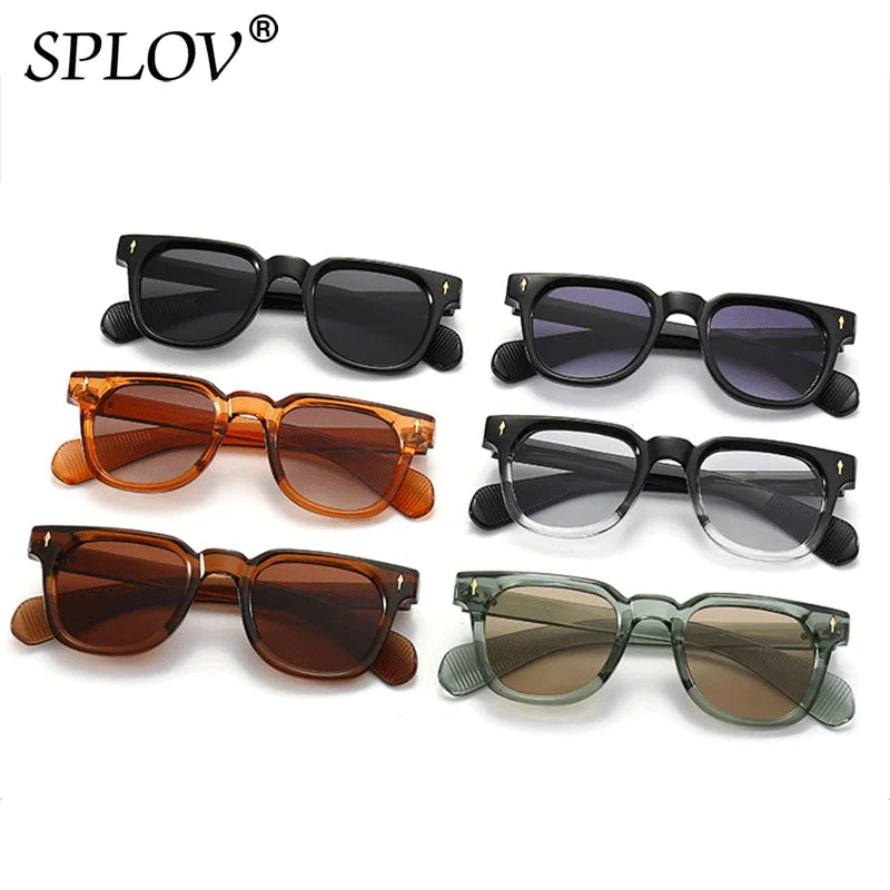 Luxury Square Men Sunglasses Fashion Gradient Driving Shades