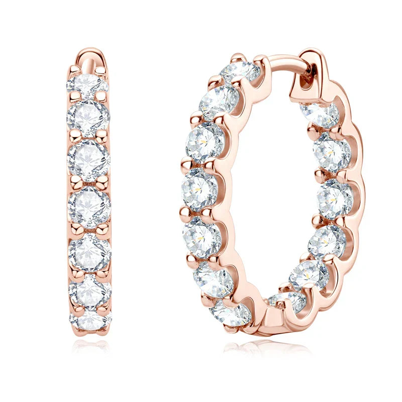 IOGOU Hoops 100% 925 Sterling Silver Real 3mm