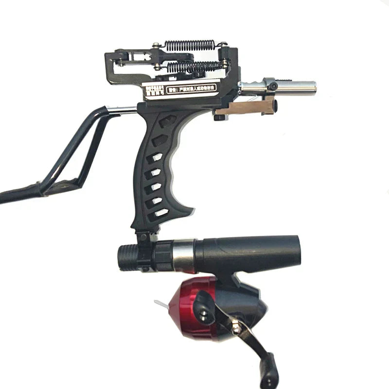 Powerful Hunting Metal Slingshot Double Spring Design Fishing