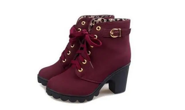 New Women autumn Winter Snow Boots Thick bottom