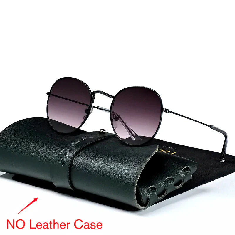 LeonLion 2023 Round Retro Sunglasses Men Round Vintage