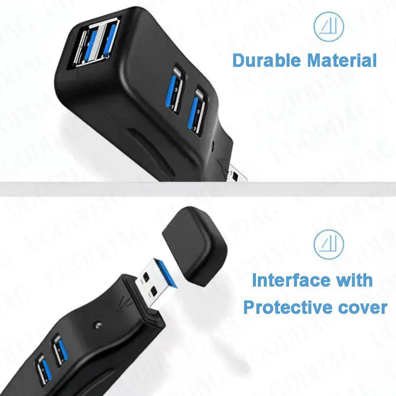 Mini 4 Ports USB 3.0 2.0 Hub High