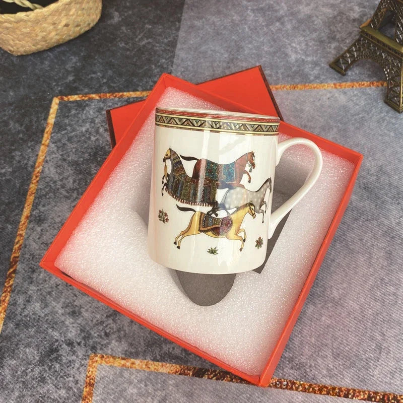 Luxury Brand Ceramic Coffee Cup Tumbler Mug Living