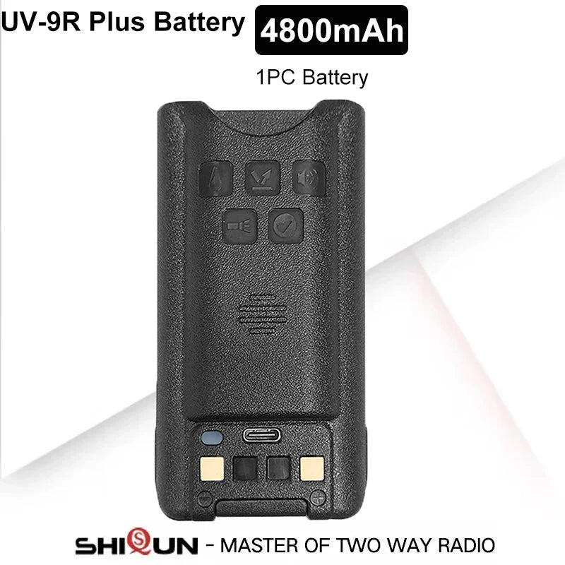 Baofeng UV-9R Battery USB C Charge 4800mAh Li-ion