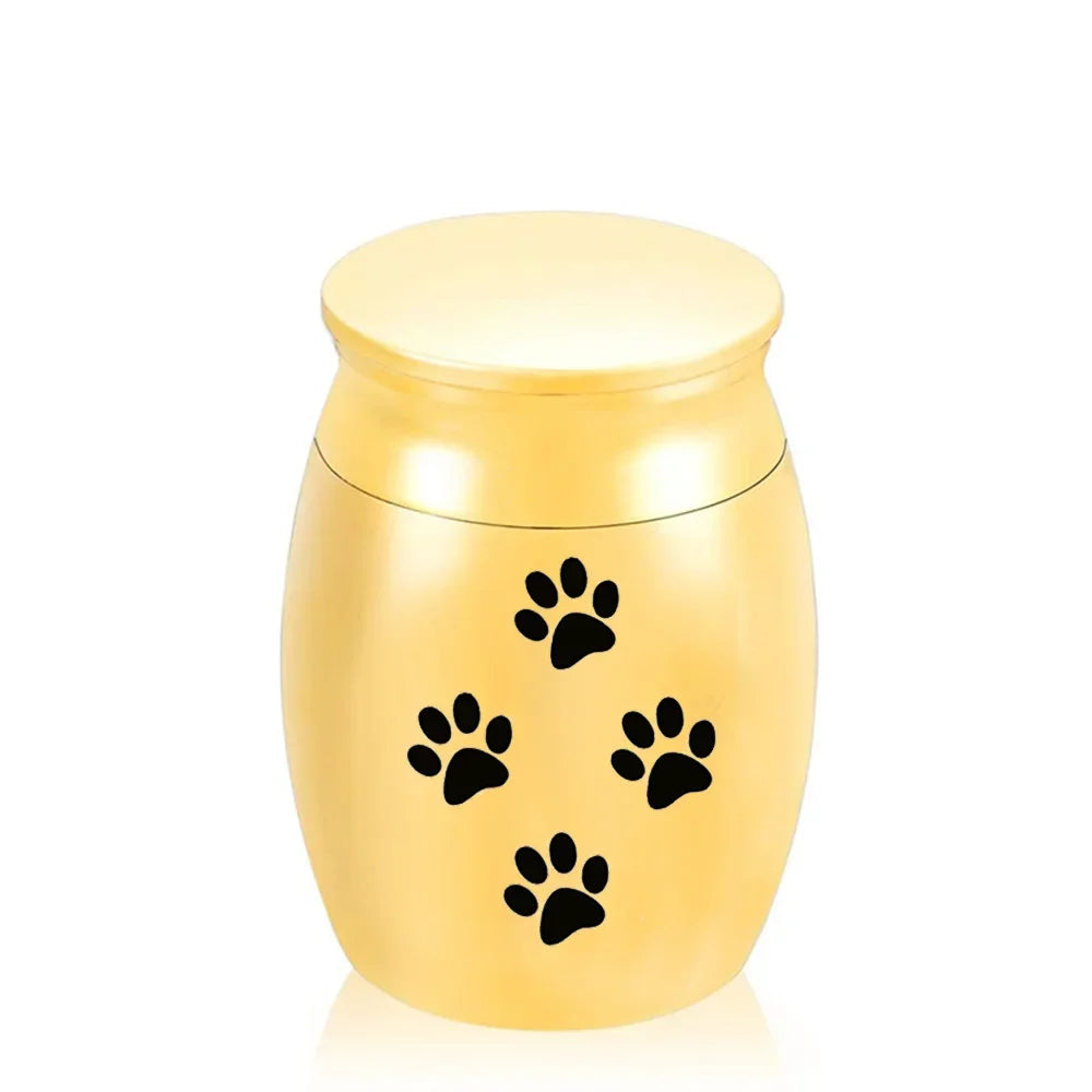 Pet Memorials Pet Urn Dog Paw Print Hair