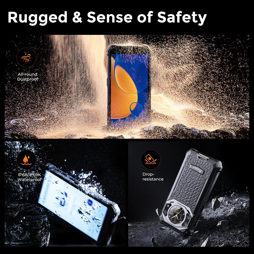 Fossibot F101Pro Rugged Smartphone 15GB+128GB Android 13 IP68