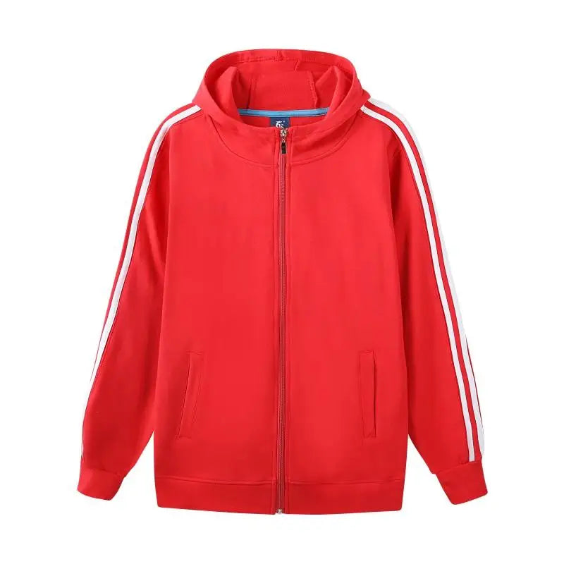 Red Black Grey Color Zip Up Hoodies 95%