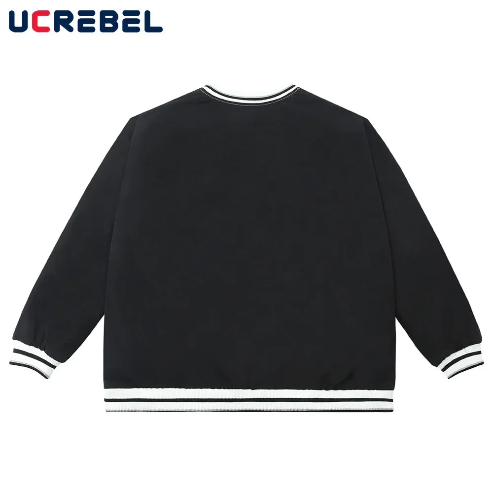 Clown Print Casual Sweatshirts Mens Autumn Winter Loose