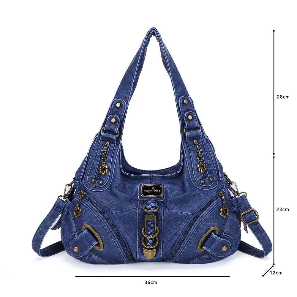 Angelkiss Women Handbags Leopard Bag Top-handle Handbag Fashion