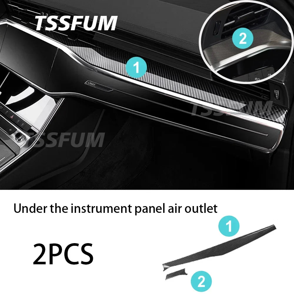 Car Interior Carbon Fiber Full Set Sticker for