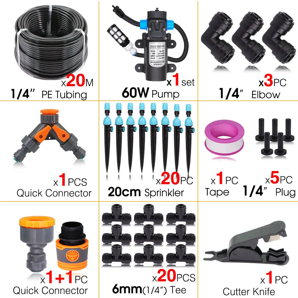 Smart Wifi/Bluetooth Compatible Timer Watering Systems for Garden