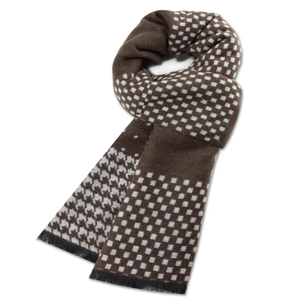 High Quality Men Scarf Autumn Winter Plaid Knitted