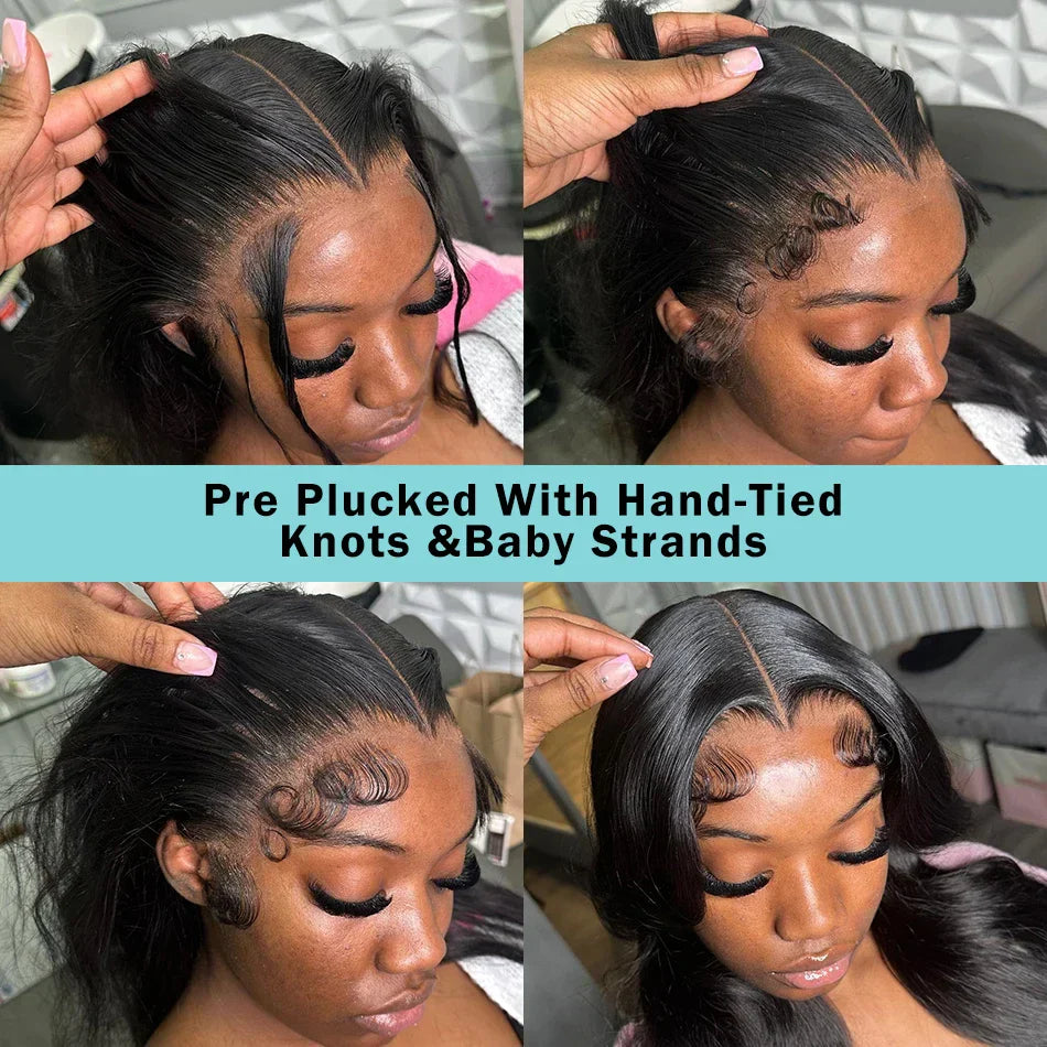 30 40 Inch Body Wave 13x6 HD Transparent